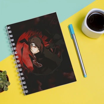 Скетчбук Sketchbook блокнот для рисования с принтом Naruto Наруто Итачи 3