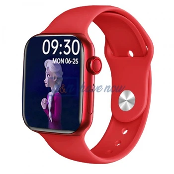 Розумний смарт-годинник Smart Watch i12, голосовий виклик, пульсометр, тонометр, оксиметр, крокомір, режим спорт, для чоловіків і жінок, червоний (001438637)
