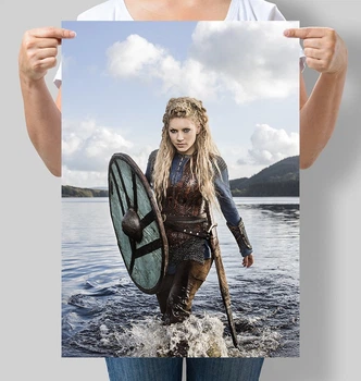 Плакат Лагерта сериал Викинги Lagertha Vikings Motivator (kino026_А3)