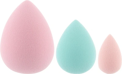 Набор спонжей для макияжа Ilu Sponges Mini Medium Large 3 шт (5903018901299)