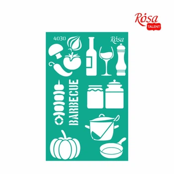 Трафарет самоклеющий Rosa Talent №4030 Recipe book 13х20см