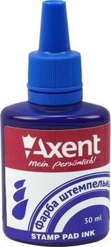 Штемпельная краска синяя 30мл Axent 7301-02-А
