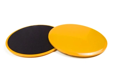 Фитнес-диски для скольжения YogaLife Gliding Discs оранжевые 2 шт (скользящие тарелки для глайдинга, скользящие диски, слайдеры)
