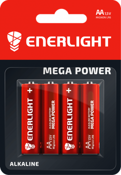 Батарейки ENERLIGHT MEGA Power AA/LR6 (4шт)