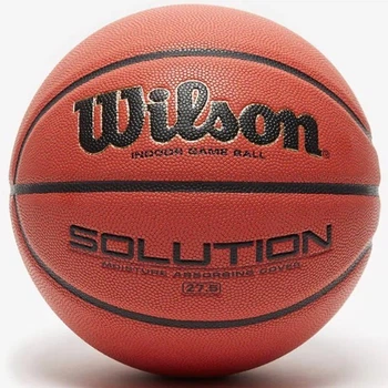 Мяч баскетбольный профессиональный Wilson Solution размер 7 композитная кожа (WTB0616XBDBB)