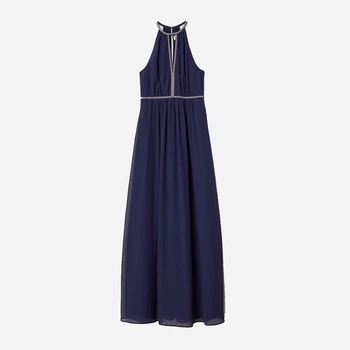 Платье длинное женское H&M 0608016 32 Темно-синее (KAY2000001294611)