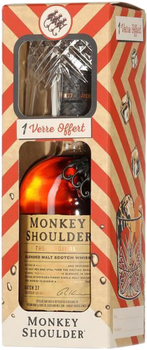 Віскі Monkey Shoulder 0.7 л 40% + склянка (3500870066962)