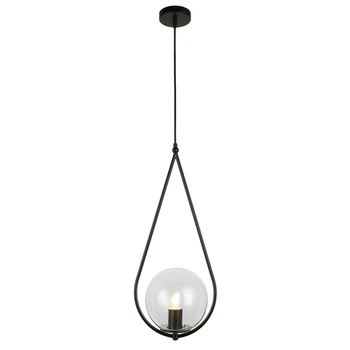 Люстра подвесная Light House LS-17188-1 BK+CL черная