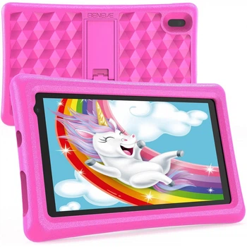 Детский планшет с родительским контролем Beneve M7152 7"IPS Android 10 2/16Gb + чехол Pink