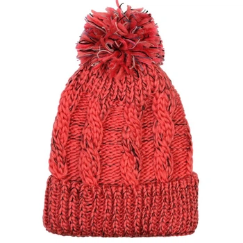 Шапка бини с помпоном Beani'qe Бубо Bubo One size Коралловый (21178)