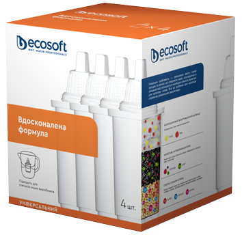Картридж для фильтров-кувшинов ECOSOFT (Наша вода) Универсальный 3+1 шт (4820056801071)