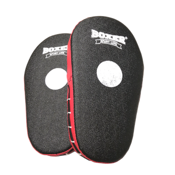 Лапы боксерские BOXER кирза красные