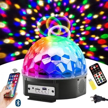 Светодиодный Диско шар c динамиками и mp3-проигрователем Magic Ball Bluetooth Music PRO + флешка и пульт
