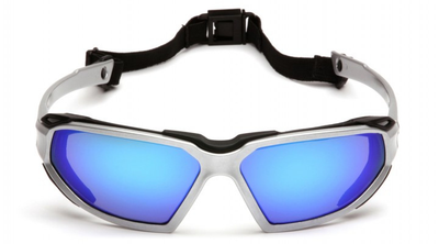 Баллістичні окуляри Pyramex HIGHLANDER SILVER Ice Blue Mirror