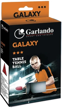 М'ячі для настільного тенісу Garlando Galaxy 3* 6 шт. білі (2C4-119) (929523)