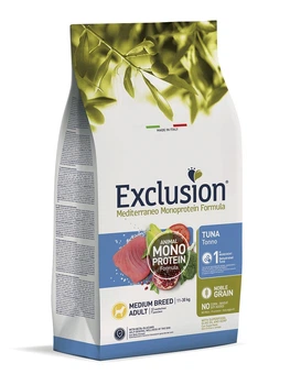 Exclusion Adult Tuna Medium Breed корм для собак средних пород с тунцом 12кг