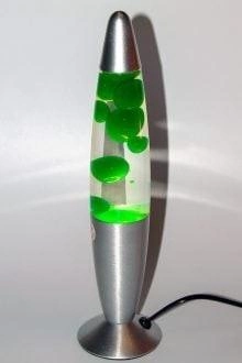 Воскова лава лампа Motion Lamp з підсвічуванням від мережі та кнопкою вимкнення 41 см Зелений