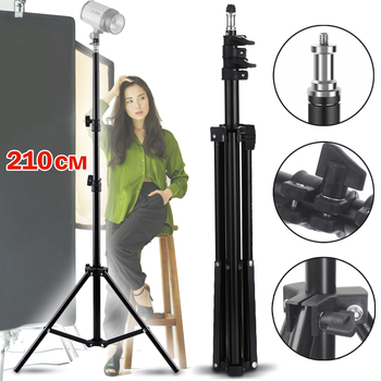 Штатив для світлодіодної лампи 210 см SELFIE RING RL-STAND Чорний Професійний