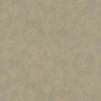 Обои AS Creation My Home My Spa 38698-3 с шестиугольниками коричневые 0.53 x 10.05 м