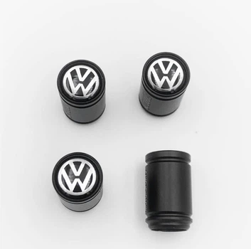 Защитные колпачки на ниппеля Motosport VW (Фольцваген) 4 шт CountryMan Черная