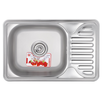 Мойка кухонная ZERIX Z6642-08-180E (satin) (ZX1600) – фото