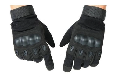 Закриті тактичні рукавички мото, вело повний палець (671629714) Чорний XL