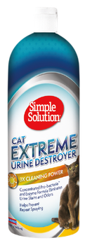 Знищувач плям та запаху сечі котів Simple Solution Extreme Cat Urine Destroyer 946 мл