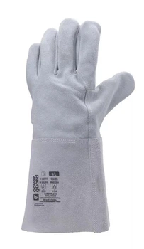 Рукавички зварника шкіряні COVERGUARD EUROWELD 140 р.10 сірі (1WEL140010)