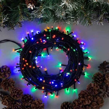 Гірлянда ColorWay LED 200 20м 8 функцій різнокольоровий RGB Color 220V (CW-G-200L20VMC)