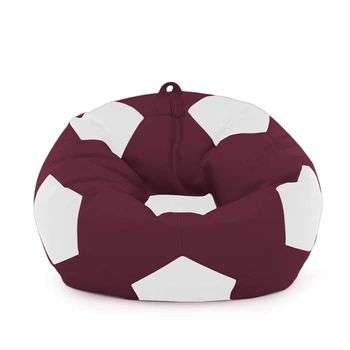 Кресло мешок Мяч Оксфорд размер Стандарт+ Студия Комфорта Бордовый + Белый