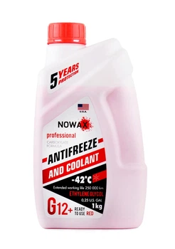 Антифриз NOWAX RED G12 (червоний) 1kg (NX01006)