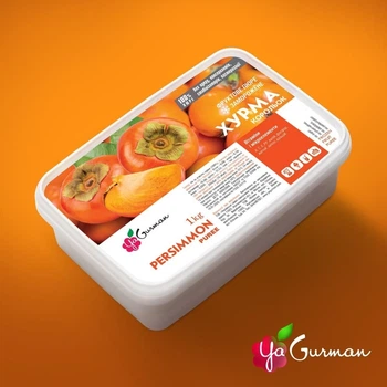 Хурма, пюре замороженное без сахара YaGurman, 1кг
