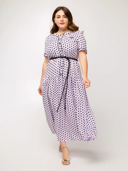 Платье "Маниста" (светло-сиреневый) 50 (XL)