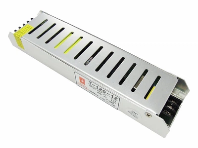 Блок питания NikoLED 220VAC 12VDC 10A Slim негерметичный (843)