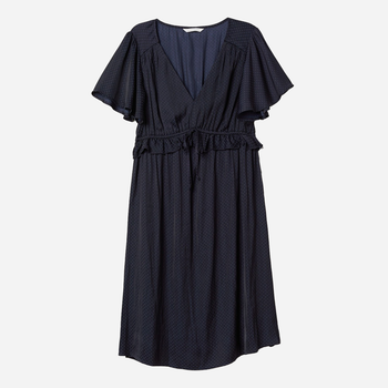 Платье короткое осеннее женское H&M 0640418 XS Темно-синее (KAY2000001311240)