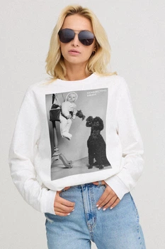 Світшот жіночий oversize /no flis/ XL Білий (BSWW30011)