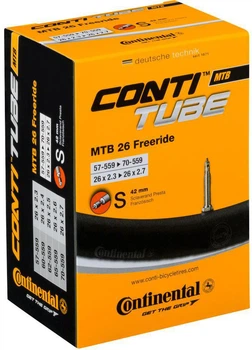 Велокомера Continental MTB Tube Freeride 26" S42 RE 57-559->70-559 (181731)