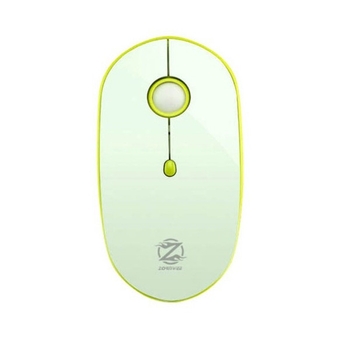 Мышь беспроводная с аккумулятором ZORNWEE W880 Бело-зеленая (d-36847)