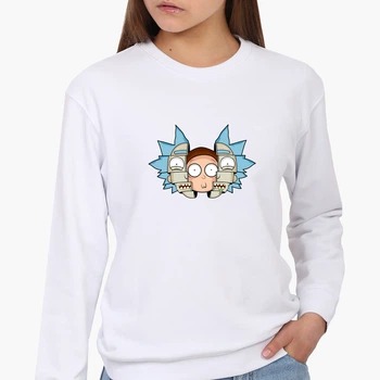 Свитшот женский Рик и Морти (Rick and Morty) (8771-2068) Белый XS