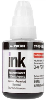 Чорнило ColorWay Canon GI-40 PIXMA GM2040/G5040/G604 135 мл Pigment Black (CW-CP40BK01)
