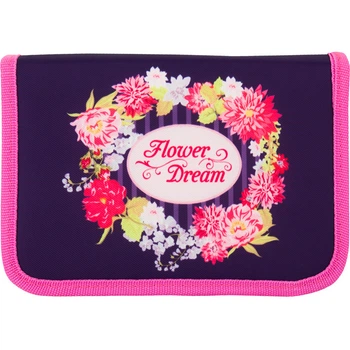 Пенал школьный Kite 622 Flower Dream K17-622-1 Фиолетовый