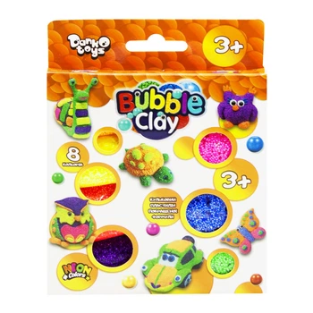 Шариковый пластилин Bubble Clay 8 цветов укр MiC (BBC-04-01U) (138497)