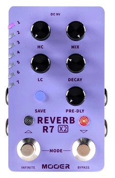 Гитарная педаль ревербератор MOOER R7 X2 Reverb