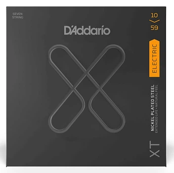 Струны для 7-струнной электрогитары D'Addario XTE1059 XT ELECTRIC NICKEL PLATED STEEL 7-STRING REGULAR LIGHT (10-59)
