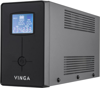 ИБП Vinga LCD 1500VA Shuko Metal Case (VPC-1500M)