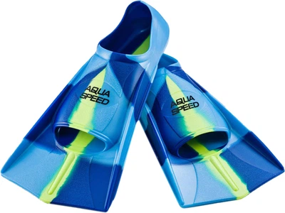 Ласты Aqua Speed TRAINING FINS 7940 (137-82) 33-34 Сине-голубые с желтым (5908217656308)
