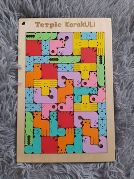 Тетрис деревянный для детей KarakULi Игра для детей 40 элементов