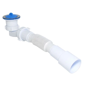 Сифон Waterstal SE 3860 для душевого поддона 1 1/2″ низкий с гофрой 32х32/40/50 000017414