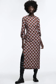 Плаття Zara міді 9425/825 - S Різнобарвне