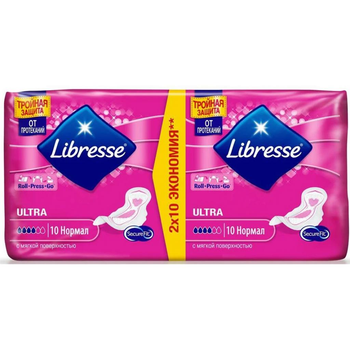 Гігієнічні прокладки Libresse Ultra Normal, Soft 20 шт (7310791245607)